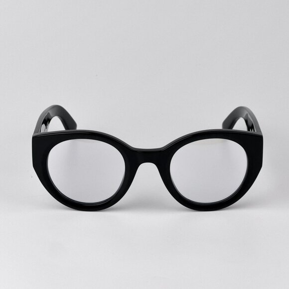 Off-White STYLE 41 Eyeglasses – Black Round Frame Blue...
